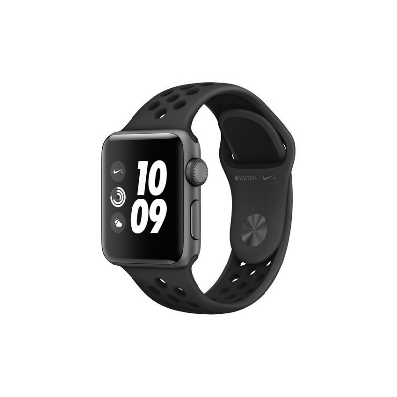 Montre Apple Watch Nike Series 3 GPS Gris Sidéral Bracelet Sport Noir 38 Mm  Grade C